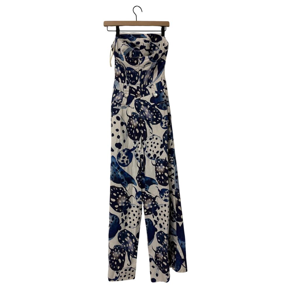 Farm Rio Mantas Strapless Maxi Jumpsuit - Picture 6 of 8